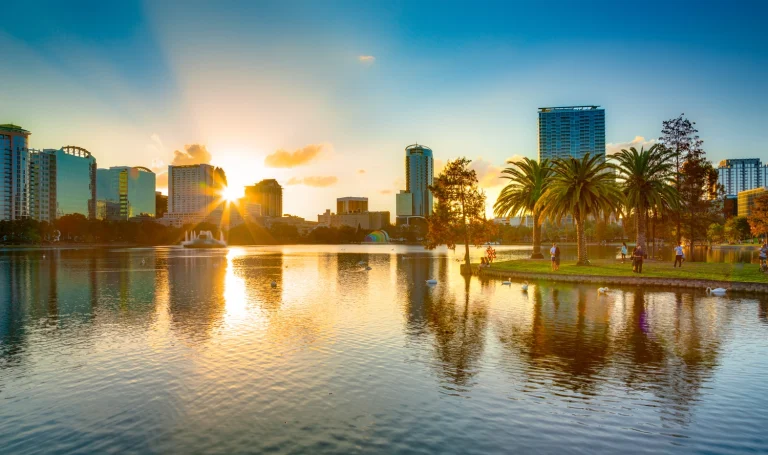 Sunset In Orlando Florida