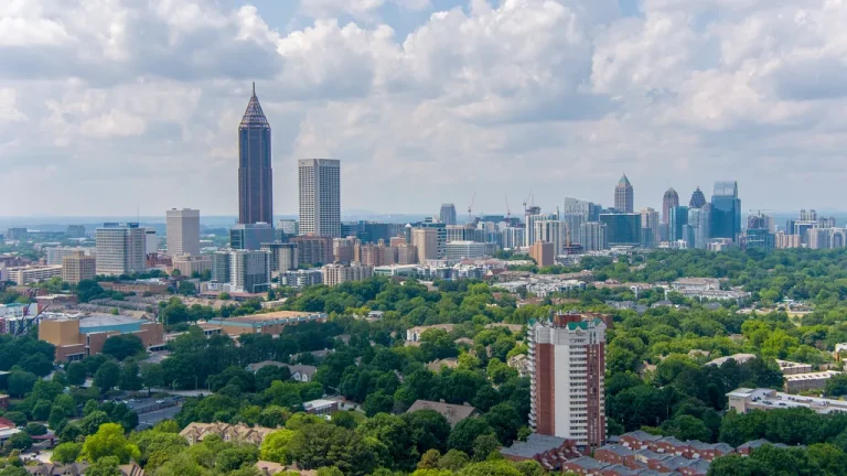 Downtown And Midtown Atlanta, Georgia Skyline